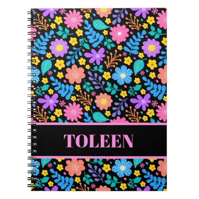 Personalized Colourful Pattern                 Notebook (Front)