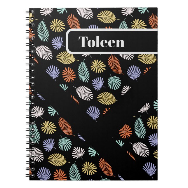Personalized Colourful Pattern                  Notebook (Front)