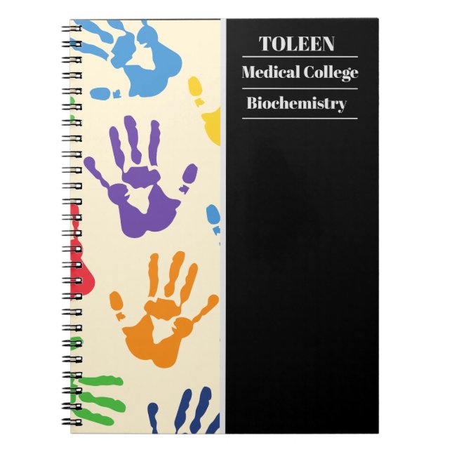 Personalized Colourful Pattern                  Notebook (Front)