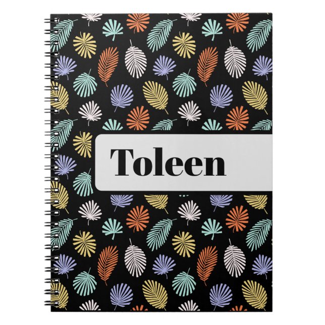 Personalized Colourful Pattern                  Notebook (Front)