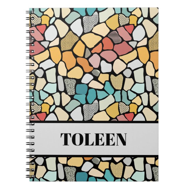 Personalized Colourful Pattern                  Notebook (Front)