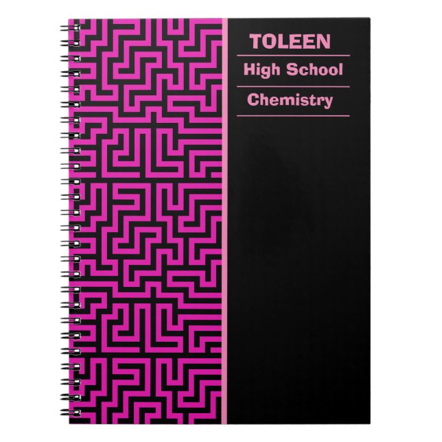 Personalized Colourful Pattern                  Notebook (Front)