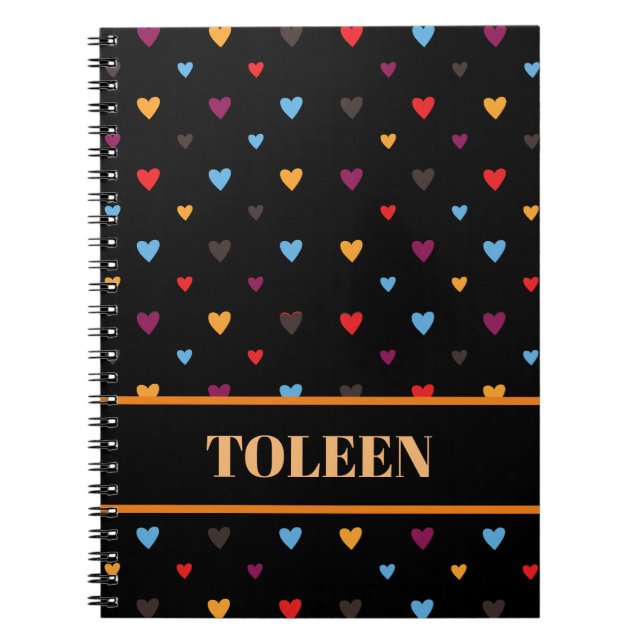 Personalized Colourful Pattern                 Notebook (Front)
