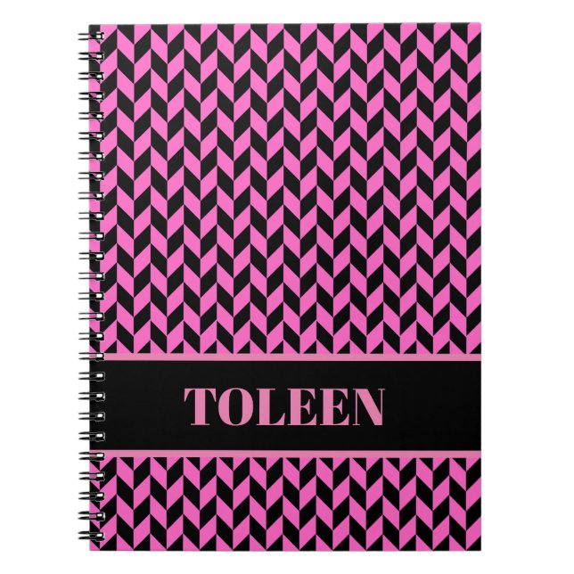 Personalized Colourful Pattern Notebook (Front)