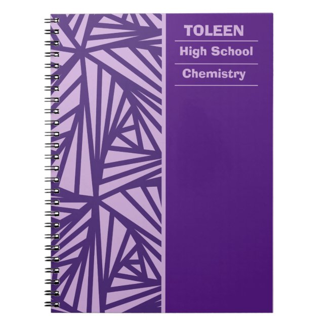 Personalized Colourful Pattern                  Notebook (Front)