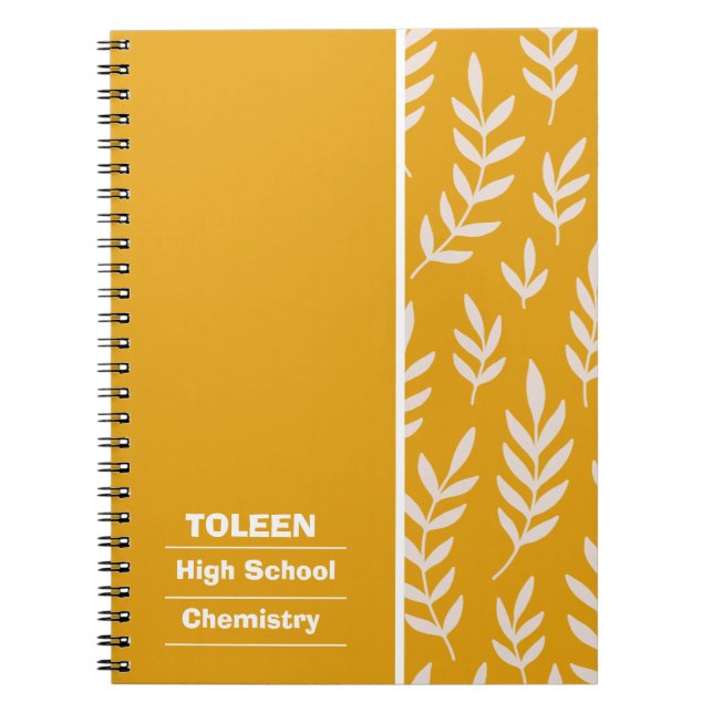 Personalized Colourful Pattern                  Notebook (Front)