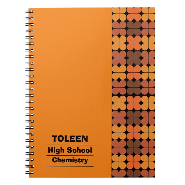 Personalized Colourful Pattern                  Notebook (Front)