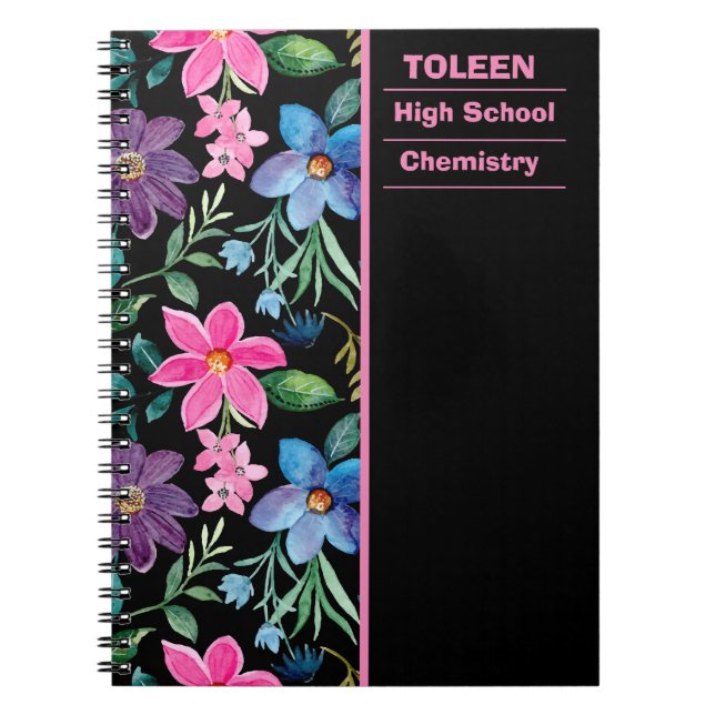 Personalized Colourful Pattern                  Notebook (Front)