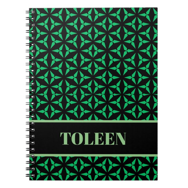 Personalized Colourful Pattern                  Notebook (Front)