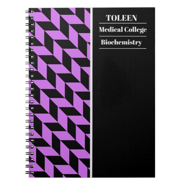 Personalized Colourful Pattern                  Notebook (Front)