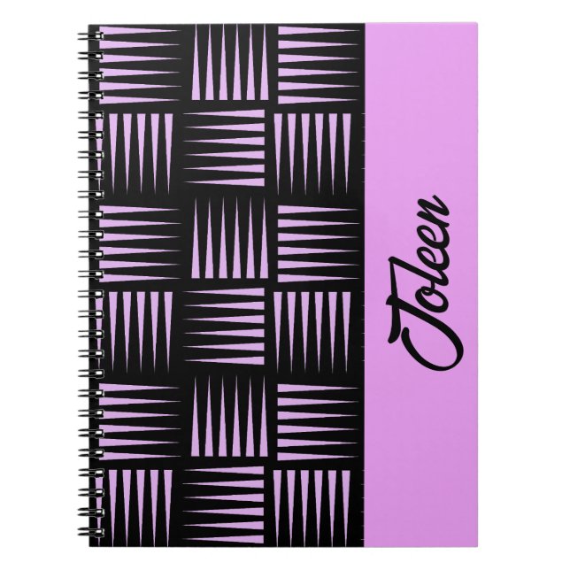 Personalized Colourful Pattern                  Notebook (Front)