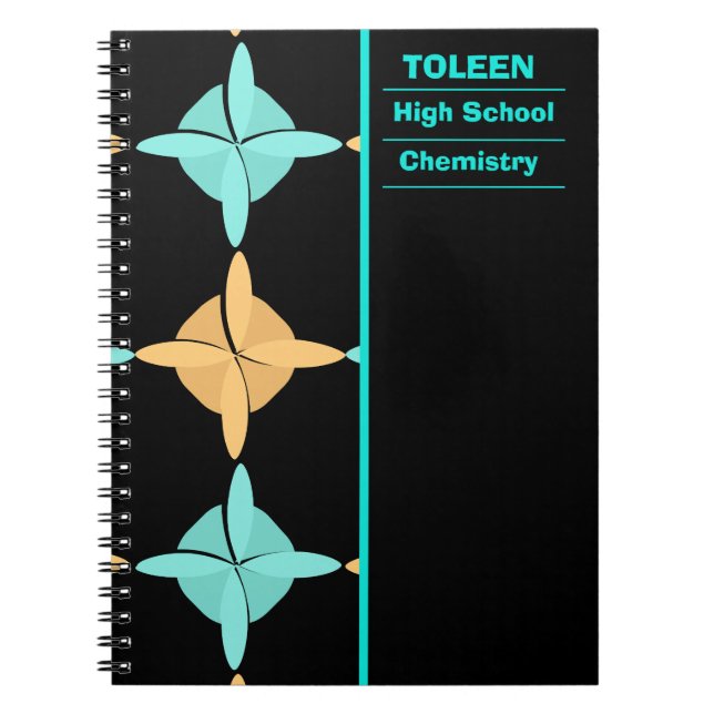Personalized Colourful Pattern                  Notebook (Front)