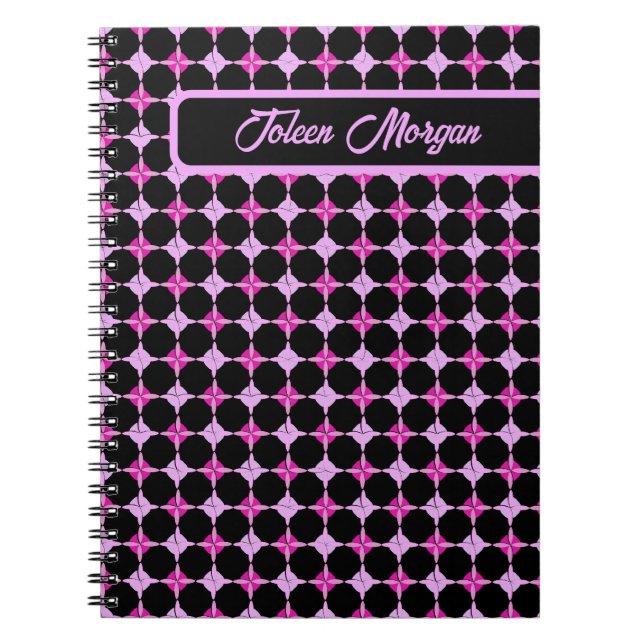Personalized Colourful Pattern                  Notebook (Front)