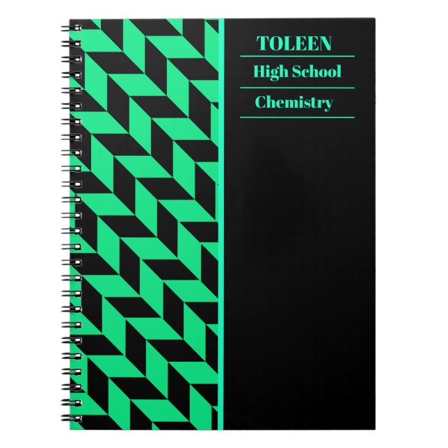 Personalized Colourful Pattern                  Notebook (Front)