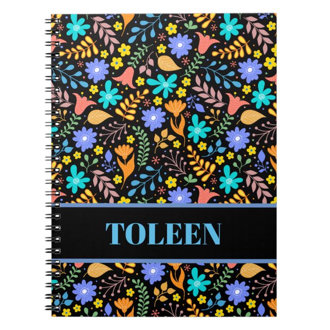 Personalized Colourful Pattern                 Notebook (Front)