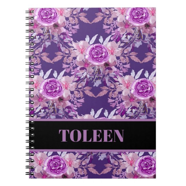 Personalized Colourful Pattern                  Notebook (Front)