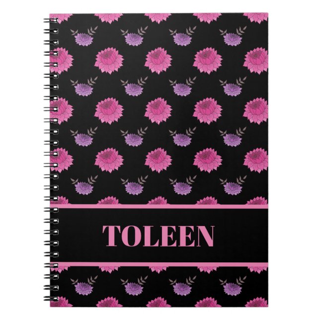 Personalized Colourful Pattern                  Notebook (Front)