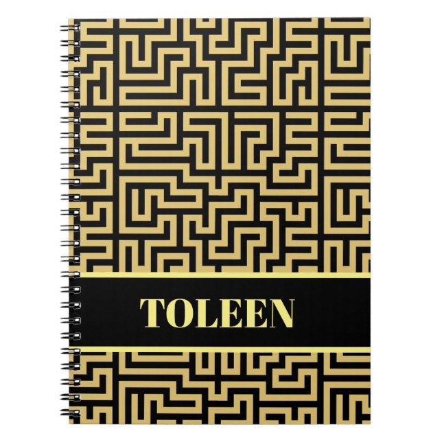 Personalized Colourful Pattern                 Notebook (Front)