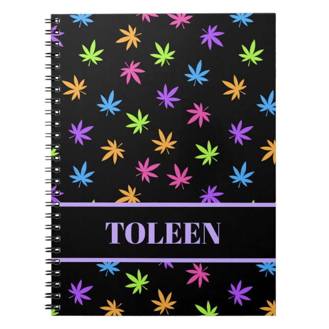 Personalized Colourful Pattern Notebook (Front)