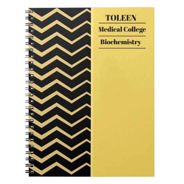 Personalized Colourful Pattern                  Notebook (Front)