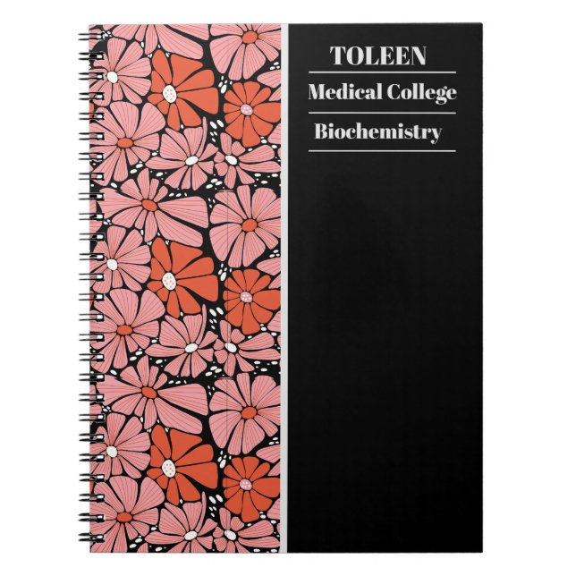 Personalized Colourful Pattern                  Notebook (Front)