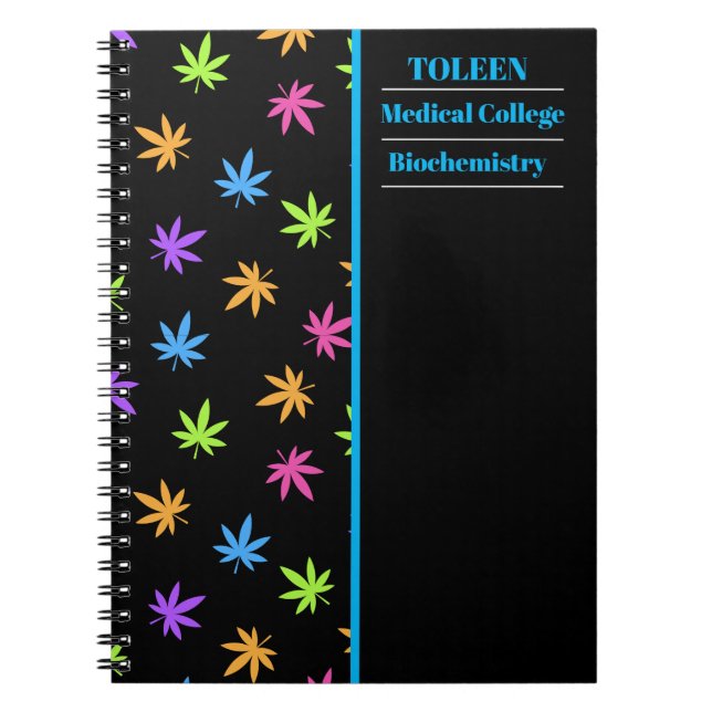 Personalized Colourful Pattern                  Notebook (Front)