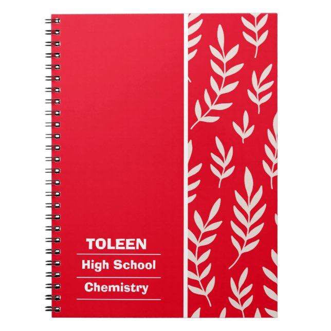 Personalized Colourful Pattern                  Notebook (Front)