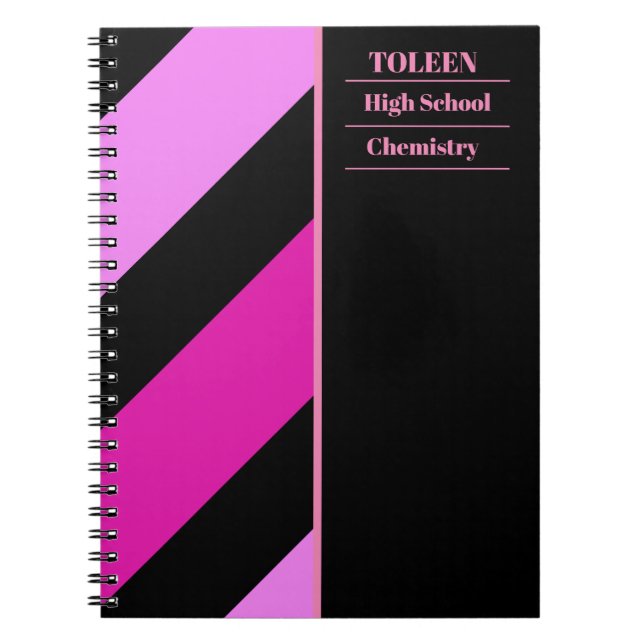 Personalized Colourful Pattern                  Notebook (Front)