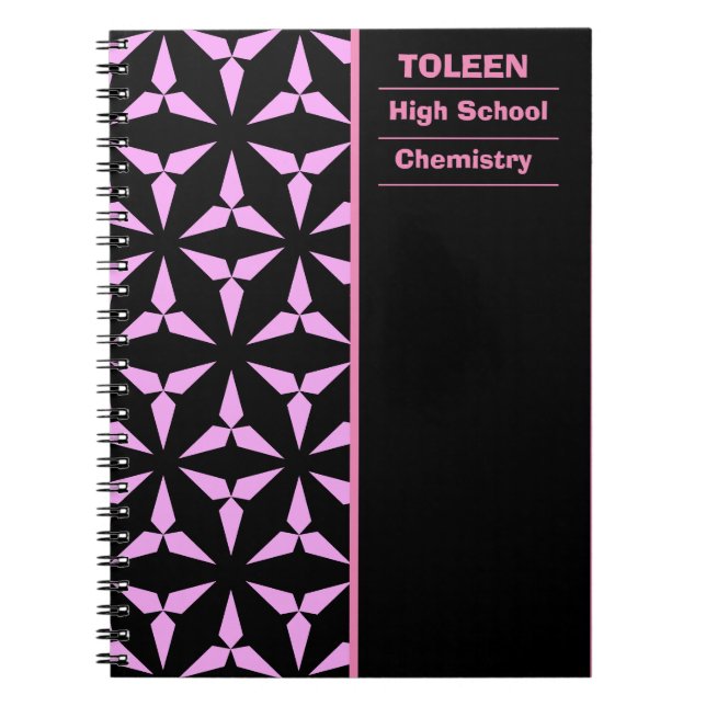 Personalized Colourful Pattern                  Notebook (Front)