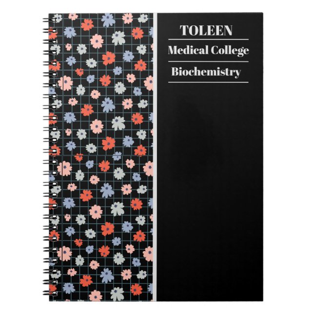 Personalized Colourful Pattern                  Notebook (Front)