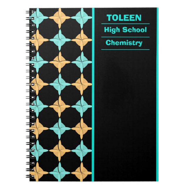 Personalized Colourful Pattern                  Notebook (Front)