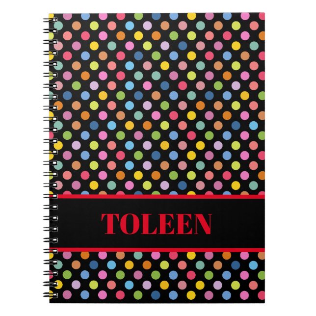 Personalized Colourful Pattern                 Notebook (Front)