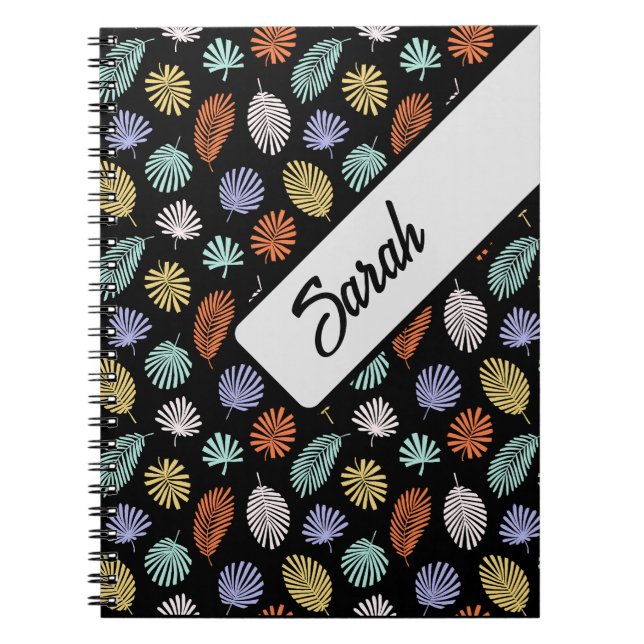 Personalized Colourful Pattern                  Notebook (Front)