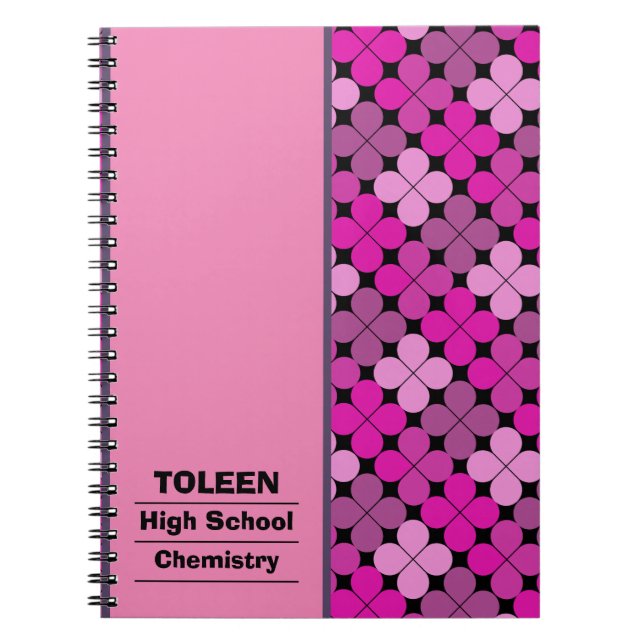 Personalized Colourful Pattern                  Notebook (Front)