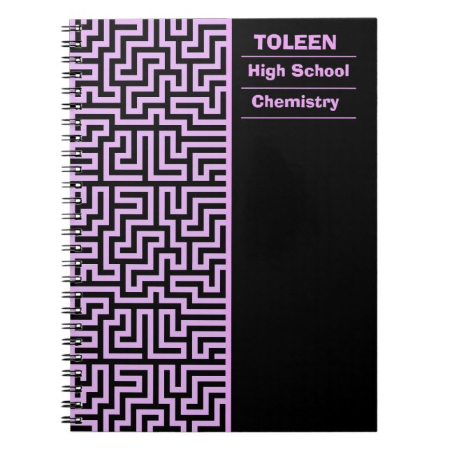 Personalized Colourful Pattern                  Notebook (Front)