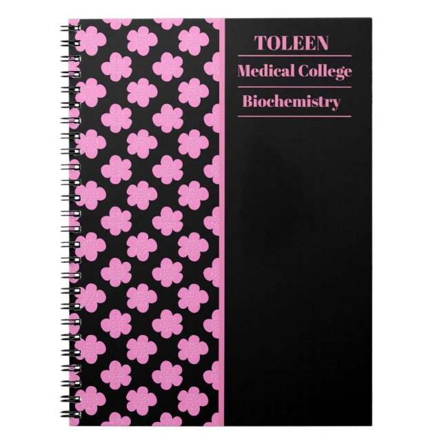 Personalized Colourful Pattern                  Notebook (Front)