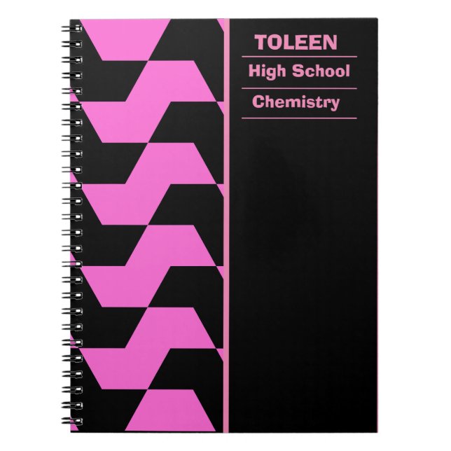 Personalized Colourful Pattern                  Notebook (Front)