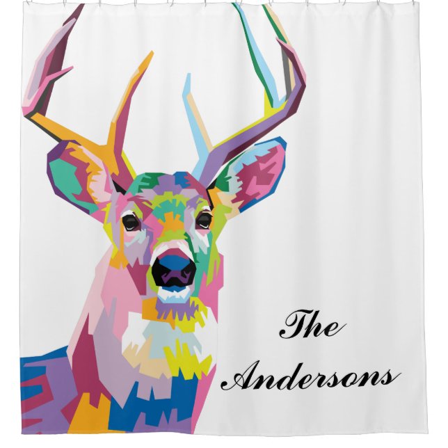 Personalized Colourful Pop Art Deer (Front)