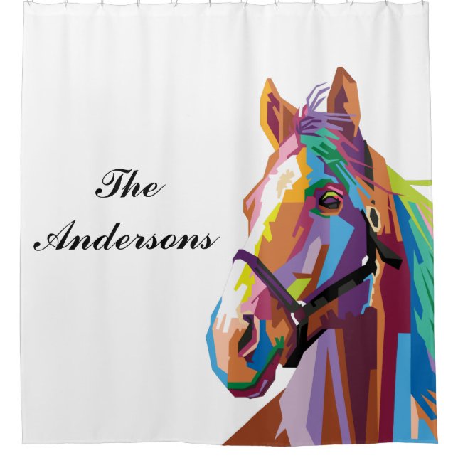 Personalized Colourful Pop Art Horse (Front)
