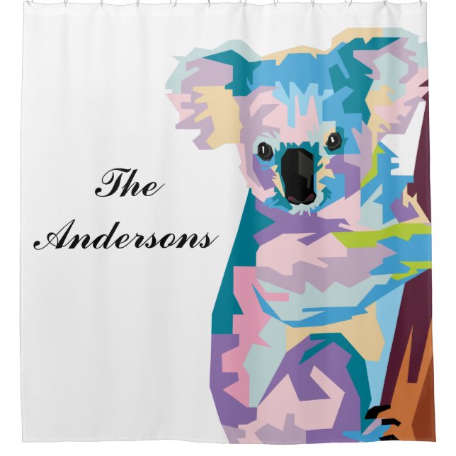 Personalized Colourful Pop Art Koala (Front)