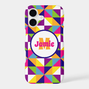 Personalized Colourful Quilted Look Triangles 2