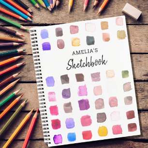 Personalized Colourful Sketchbook  Notebook