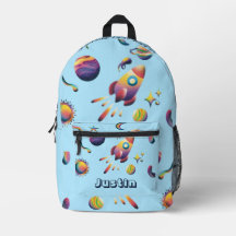 Personalized Colourful Space Planets Back to Schoo
