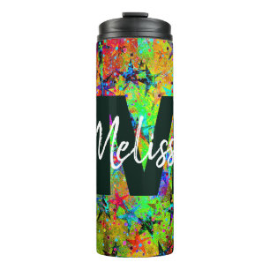 Personalized Colourful stars and texture Thermal T Tumbler
