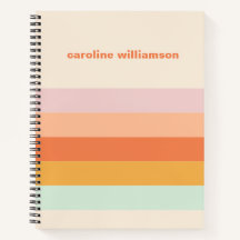 Personalized Colourful Stripes Retro Candy Pastel