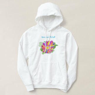 Personalized, Colourful Sunflower Petals Autograph Hoodie