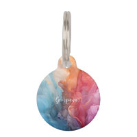 Personalized Colourful Sunset on Sea Alcohol Ink