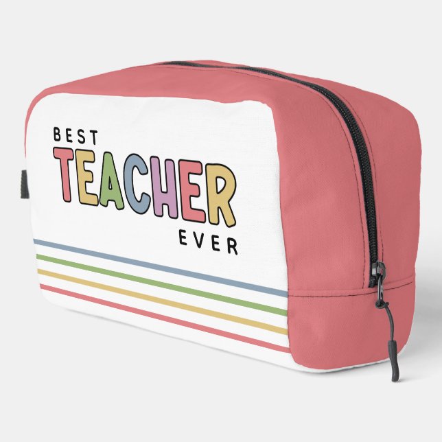 Personalized Colourful Teacher Appreciation Gifts Dopp Kit (Right Corner)
