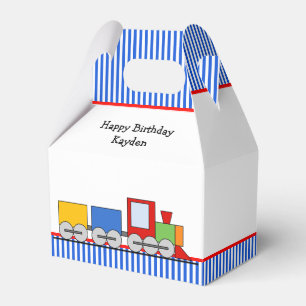 Personalized Colourful Train Birthday Favour Box