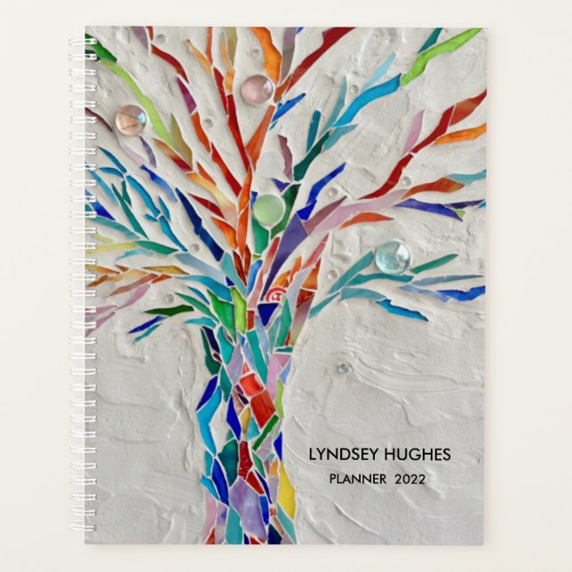 Personalized Colourful Tree Planner (Front)